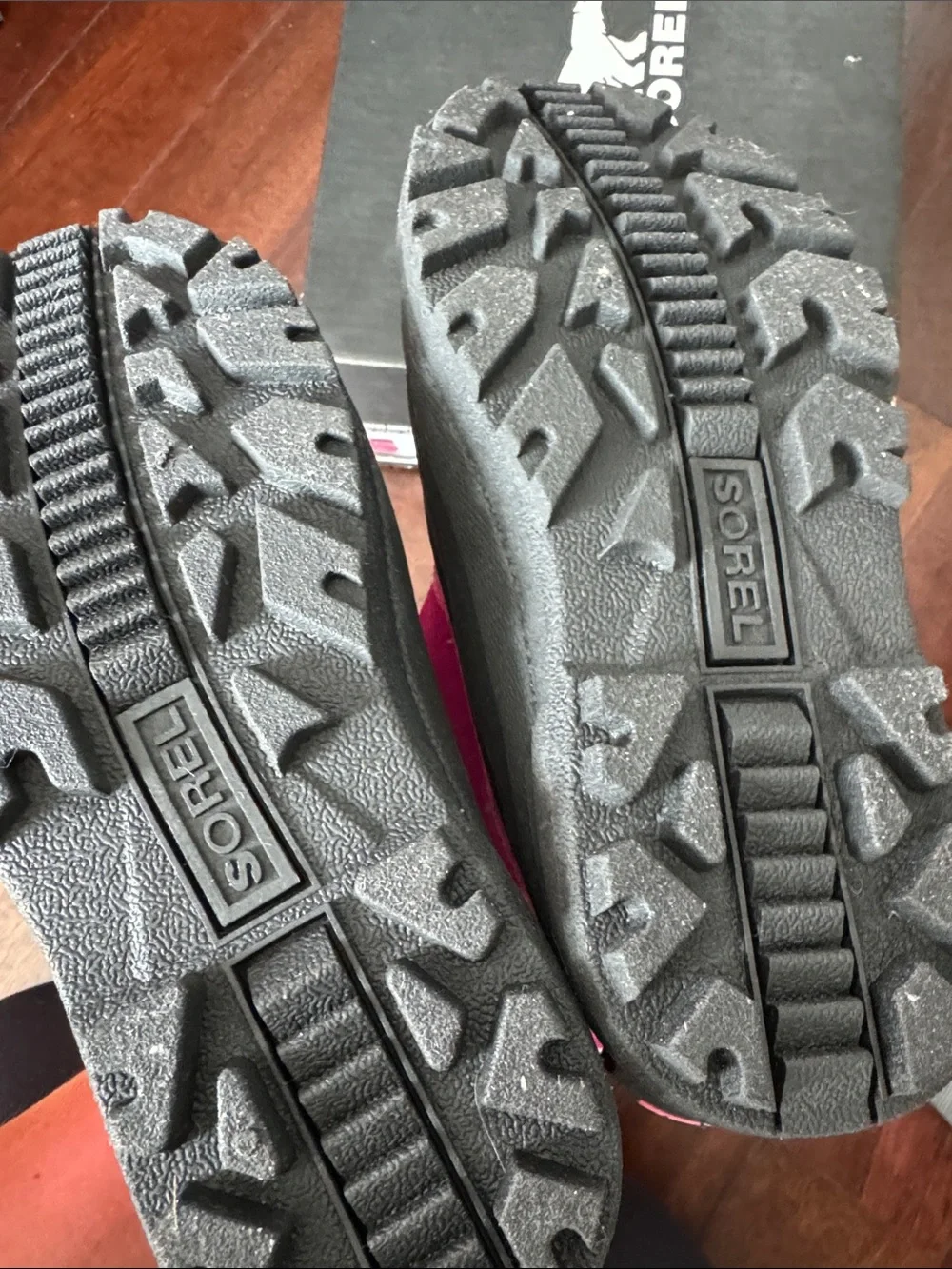 Sorel Kids Hot Pink and Gray Insulated Snow Boots